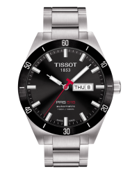 Tissot PRS516  Automatic Men's Watch, Stainless Steel, Black Dial, T044.430.21.051.00
