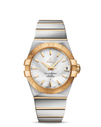 Omega Constellation  Automatic Men's Watch, 18K Yellow Gold, Silver Dial, 123.20.38.21.02.002