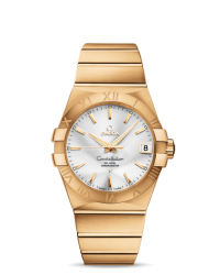 Omega Constellation  Automatic Men's Watch, 18K Yellow Gold, Silver Dial, 123.50.38.21.02.002