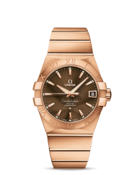 Omega Constellation  Automatic Men's Watch, 18K Rose Gold, Brown Dial, 123.50.38.21.13.001