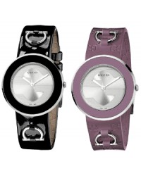 Gucci U-Play  Quartz Women's Watch, Stainless Steel, Silver Dial, YA129402