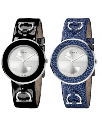 Gucci U-Play  Quartz Women's Watch, Stainless Steel, Silver Dial, YA129401