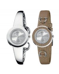 Gucci U-Play  Quartz Women's Watch, Stainless Steel, Silver Dial, YA129503