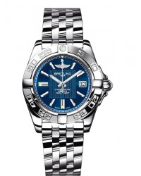 Breitling Galactic 32  Super-Quartz Women's Watch, Stainless Steel, Blue Dial, A71356L2.C811.367A