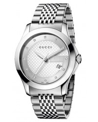 Gucci G-Timeless  Quartz Men's Watch, Stainless Steel, Silver Dial, YA126404