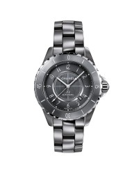 Chanel J12 Chromatic  Quartz Women's Watch, Titanium Ceramic, Grey Dial, H2934