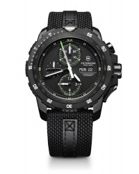 Victorinox Swiss Army Alpnach  Chronograph Automatic Men's Watch, PVD, Black Dial, 241527