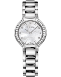 Ebel Beluga Round  Quartz Women's Watch, Stainless Steel, Mother Of Pearl Dial, 1215870
