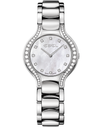 Ebel Beluga Round  Quartz Women's Watch, Stainless Steel, Mother Of Pearl & Diamonds Dial, 1215855
