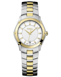 Ebel Classic Sport  Quartz Women's Watch, Gold Plated, Silver Dial, 1216028