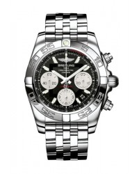 Breitling Chronomat 41  Chronograph Automatic Men's Watch, Stainless Steel, Black Dial, AB014012.BA52.378A