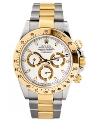 Rolex Cosmograph Daytona  Chronograph Automatic Men's Watch, 18K Yellow Gold, White Dial, 116523-WHT