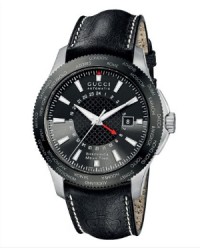 Gucci G-Timeless  Quartz Men's Watch, Stainless Steel, Black Dial, YA126212