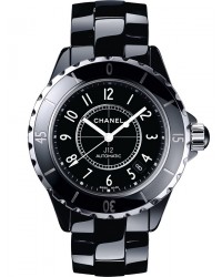 Chanel J12 Classic  Automatic Women's Watch, Ceramic, Black Dial, H0685