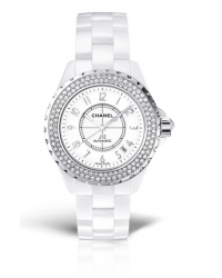 Chanel J12 Jewelry  Automatic Women's Watch, Ceramic, White Dial, H0969
