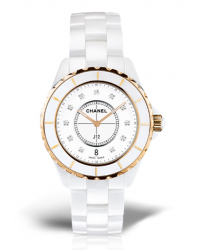 Chanel J12 Jewelry  Quartz Women's Watch, Ceramic, White Dial, H2180