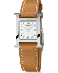 Hermes H Hour  Quartz Women's Watch, Stainless Steel, White Dial, 036702WW00