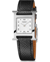 Hermes H Hour  Quartz Women's Watch, Stainless Steel, White Dial, 036704WW00