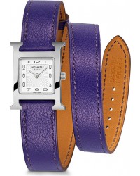 Hermes H Hour  Quartz Women's Watch, Stainless Steel, White Dial, 036722WW00