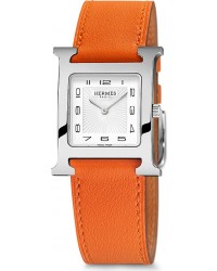 Hermes H Hour  Quartz Women's Watch, Stainless Steel, White Dial, 036794WW00