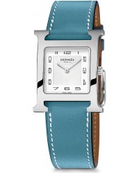 Hermes H Hour  Quartz Women's Watch, Stainless Steel, White Dial, 036795WW00