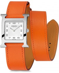 Hermes H Hour  Quartz Women's Watch, Stainless Steel, White Dial, 036805WW00