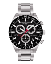 Tissot PRS516  Chronograph Quartz Men's Watch, Stainless Steel, Black Dial, T044.417.21.051.00