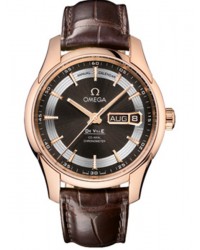 Omega De Ville Hour Vision  Automatic Men's Watch, 18K Rose Gold, Black Dial, 431.63.41.22.13.001
