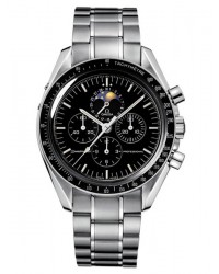 Omega Speedmaster Moon Watch  Chronograph Manual Men's Watch, Stainless Steel, Black Dial, 3576.50.00