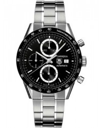 Tag Heuer Carrera  Chronograph Automatic Men's Watch, Stainless Steel, Black Dial, CV2010.BA0794