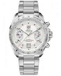 Tag Heuer Grand Carrera  Chronograph Automatic Men's Watch, Stainless Steel, Silver Dial, CAV511B.BA0902