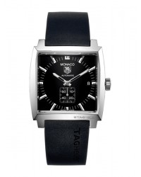 Tag Heuer Monaco  Automatic Men's Watch, Stainless Steel, Black Dial, WW2110.FT6005
