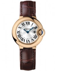 Cartier Ballon Bleu  Quartz Women's Watch, 18K Rose Gold, Silver Dial, W6900256