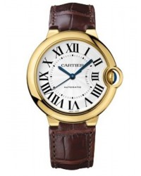 Cartier Ballon Bleu  Automatic Women's Watch, 18K Yellow Gold, Silver Dial, W6900356