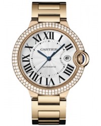 Cartier Ballon Bleu  Automatic Men's Watch, 18K Rose Gold, Silver Dial, WE9008Z3