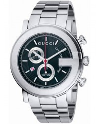 Gucci G-Timeless  Chronograph Quartz Men's Watch, Stainless Steel, Black Dial, YA101309