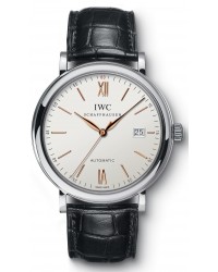 IWC Portofino  Automatic Men's Watch, Stainless Steel, Black Dial, IW356517