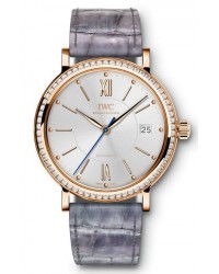 IWC Portofino  Automatic Unisex Watch, 18K Rose Gold, Silver Dial, IW458107