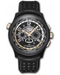 Jaeger Lecoultre Amvox  Chronograph Automatic Men's Watch, Ceramic & Gold, Black Dial, 193L471