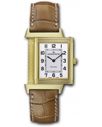 Jaeger Lecoultre Reverso Classique  Manual Winding Unisex Watch, 18K Yellow Gold, Silver Dial, 2501410