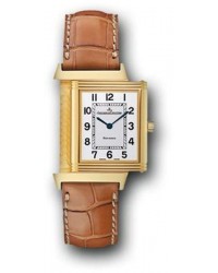 Jaeger Lecoultre Reverso Classique  Manual Winding Unisex Watch, 18K Yellow Gold, Silver Dial, 2511410