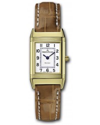 Jaeger Lecoultre Reverso Lady  Quartz Women's Watch, 18K Yellow Gold, Silver Dial, 2601410
