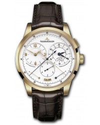 Jaeger Lecoultre Duometre  Chronograph Automatic Men's Watch, 18K Rose Gold, Silver Dial, 6012420