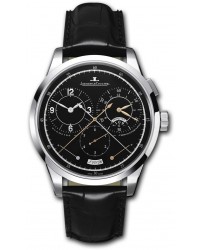 Jaeger Lecoultre Duometre  Chronograph Automatic Men's Watch, 18K White Gold, Black Dial, 6013470