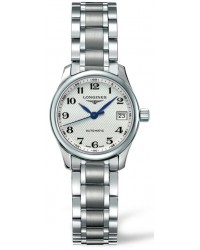 Longines Master  Automatic Women's Watch, Stainless Steel, Silver Dial, L2.128.4.78.6