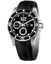 Longines HydroConquest  Chronograph Automatic Men's Watch, Stainless Steel, Black Dial, L3.644.4.56.2