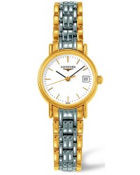 Longines La Grande Classique  Quartz Women's Watch, Steel & 18K Gold Plated, White Dial, L4.220.2.12.7