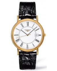 Longines La Grande  Quartz Men's Watch, 18K Yellow Gold, White Dial, L4.790.2.11.2