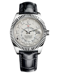 Rolex Sky Dweller  Automatic Men's Watch, 18K White Gold, Ivory Dial, 326139-IVORY