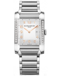 Baume & Mercier Hampton Classic  Quartz Men's Watch, Stainless Steel, Silver Dial, MOA10023